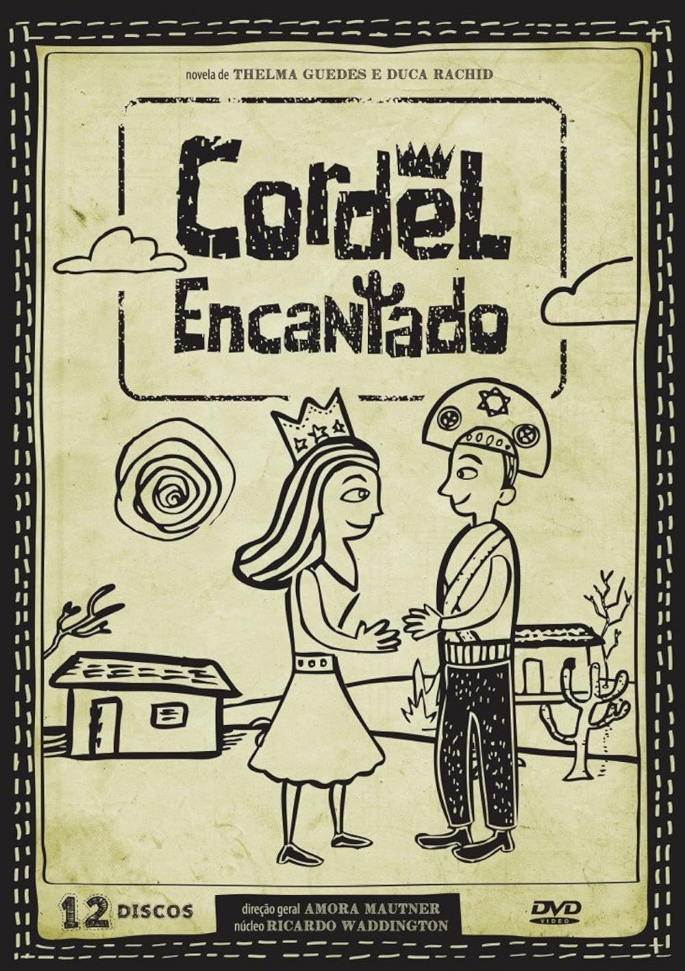 Capa em estilo de cordel da edição em DVD da novela Cordel Encantado